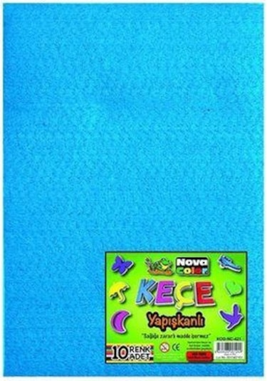 Nova Color Keçe Yapışkanlı 10 Renk Nc-421