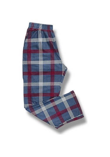 Cepli Ipeksi Dokulu Süet Pijama Alt Unisex Gri