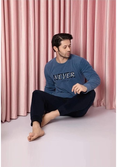 Sude Erkek Bisiklet Yaka Kışlık Polar Pijama Takımı A100/73 - 1 Adet 001 Sude Erkek Bisiklet Yaka Kışlık Polar Pijama Takımı A100/73 - 1 Adet 001