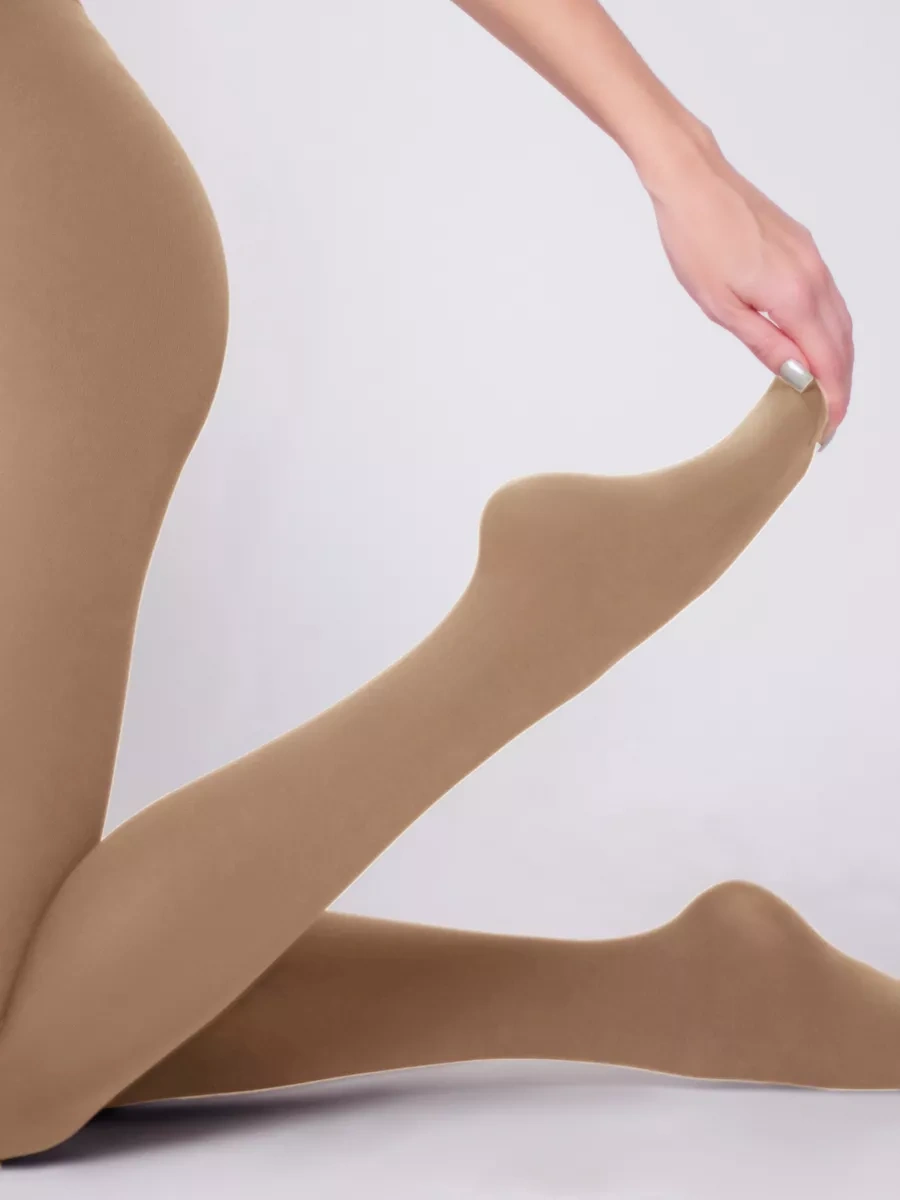 Calzeamo Hamileler İçin 100 Denye Sıcak Külotlu Çoraplar 196940509 Kahverengi