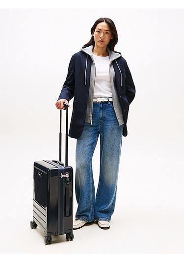 Tommy Hilfiger Unisex Kabin Boy Valiz Aw0aw17829dw6 Blue