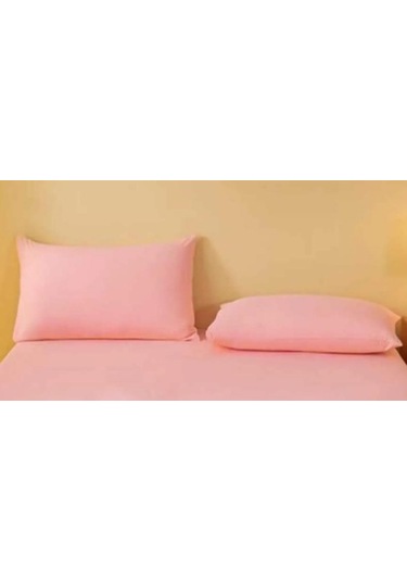 2 Adet Pamuklu 50x70 Cm Yastık Kılıfı Pembe