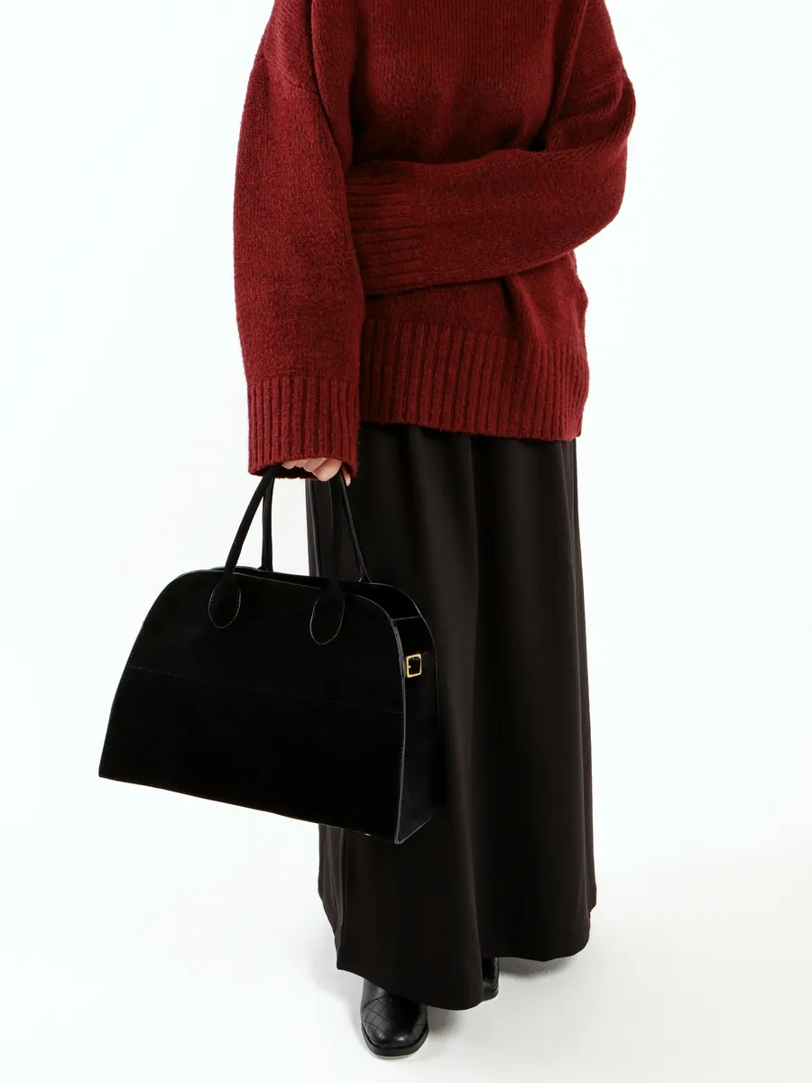 Marhama Sonbahar İçin Yerden Etek Maksi 187374997 Siyah