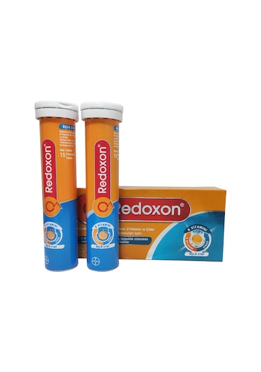 Redoxon 3'Lü Etki C Vitamini D Vitamini Çinko Efervesan 3 x 30 Tablet