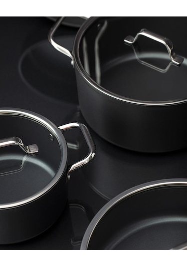 Madame Coco Titanium Profesional Tencere Seti Antrasit