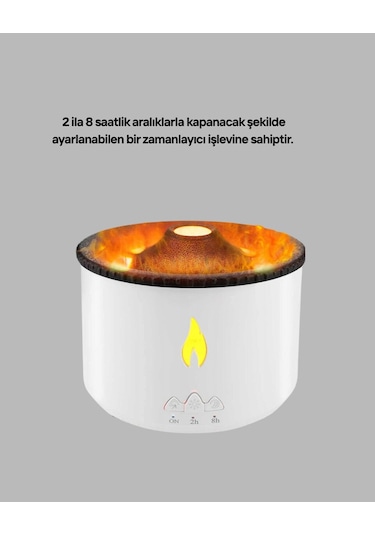 Northcity Alev Efektli Buhar Makinesi: Aromaterapi Ve Işık Modlu Tasarım