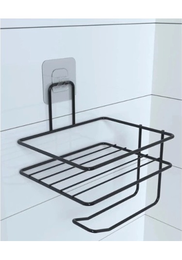 Pratik Yapışkanlı Metal Tuvalet Kağıdı Tutucu Çok Renkli