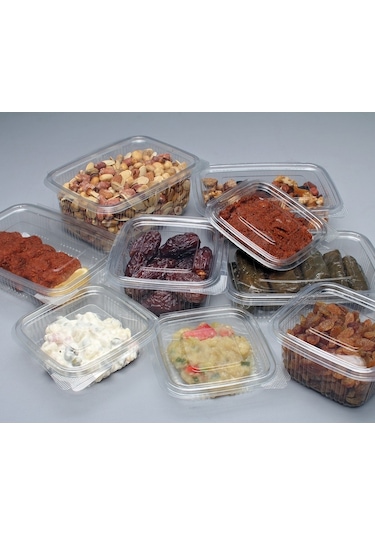 Plastik Saklama Kabı 2000 G 100 Adet Kapaklı Sızdırmaz Kap