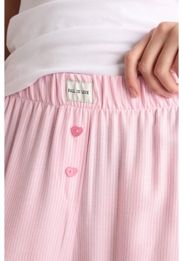 Defacto Regular Fıt Flanel Alt G1908ax26sppn149 Pembe-pn149