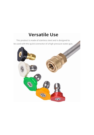 Springsun 4000psı Yüksek Basınçlı Yıkama Torbası - 30l/dak Akış Hızı, 5 Renkli Uç, Otomobil/ev Temizliği, Güvenlik Kilitli