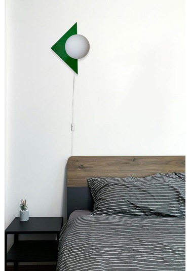 Üçgen Aplik Fişli Yeşil