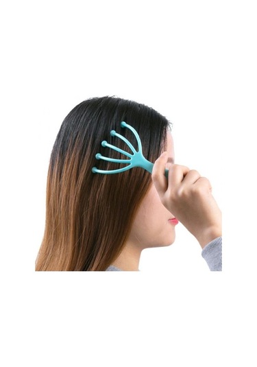 Kafa Masajı Saç Derisi Boyun Tarak Rulo Beş Parmak 9 Pençeleri Çelik Bilyalı El Rahatlama Ahtapot Kafa Masajı Z2mr0f Çok Renkli