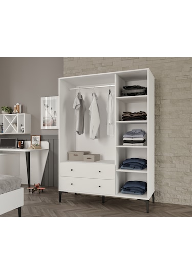 Trio White L Genç Odası %100mdf Beyaz