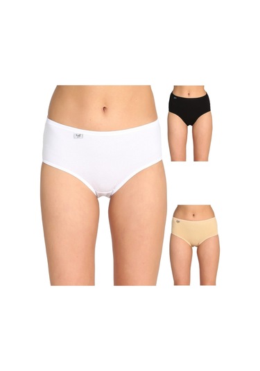 Bonbonetti Kadın Siyah 5'Li Paket Likralı Bato  Elf568T0924Ccm5 Karişik Kadın Külot Çok Renkli