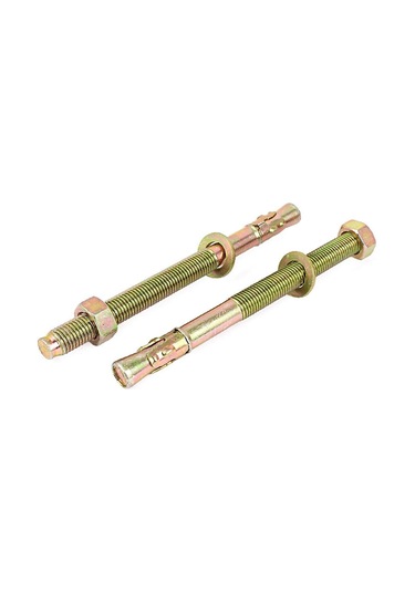 Sarı Çinko Kaplama Genişleme Cıvatası Ankrajları Gecko Araç Onarım Cıvataları M16x200mm 2pcs Renk: Çoklu Renk 24 x 28 x 20 MM