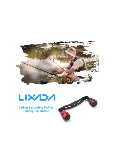 Lıxada Karbon Baitcasting Trolling Makarası Kolu Sol Y28024r Kamuflaj Kırmızı