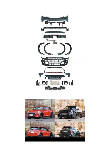 Cooper F56 İçin 2 Kapı Jcw Body Kıt - Makyajlı Görünüm Full Set