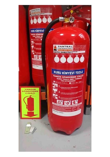 12 Kg Kuru Kimyevi Tozlu Yangın Söndürme Tüpü Yerli Üretim, Geniş Alanlar İçin Maksimum Güvenlik