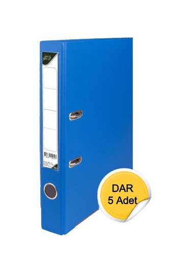Gen-of Plastik Klasör Dar Mavi 5 Li
