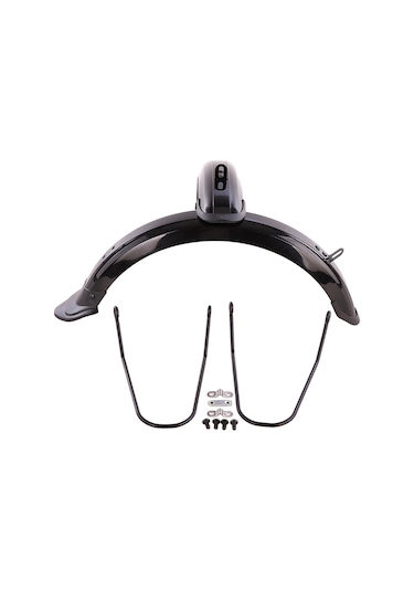 Dayanıklı Katlanır Bisiklet Çamurluk 12/14 'tekerlekli Bisiklet Ön Arka Çamurluk Seti Siyah