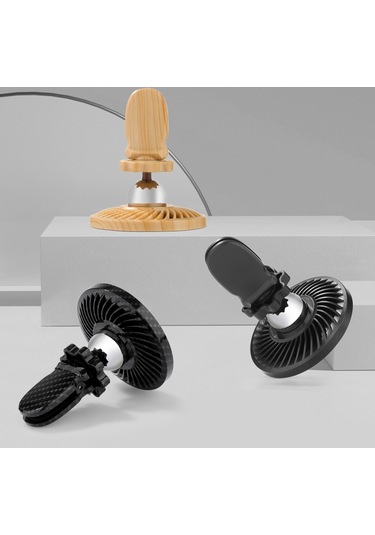 Sones R-just Hz10 Küçük Kasırga Manyetik Araç Telefonu Tutucu Karbon Fiber Siyah