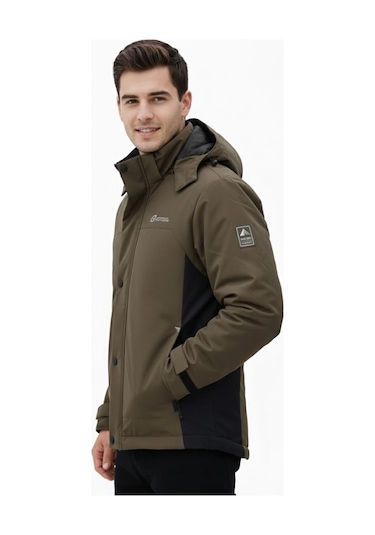 Dynamo Erkek Kapüşonlu Spor Mont 2 Parça Regular Fit 3362 Bgl-st04898 Açık Kahverengi
