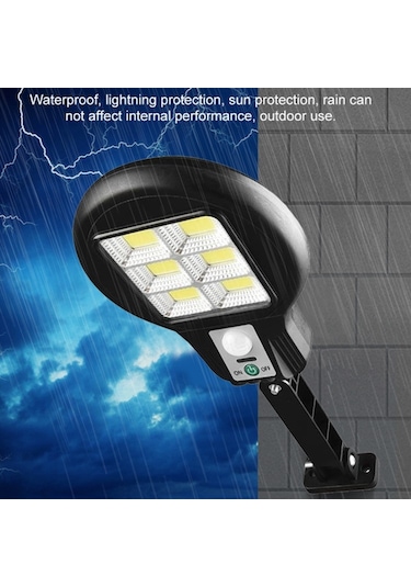Cl-182-6 Güneş Enerjili Solar Sokak Lambası 48 Led Armatür 3 Mod Diğer