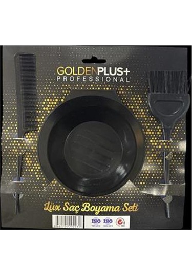 Golden Plus Lüx Saç Boyama Seti Tas + Fırça + Tarak