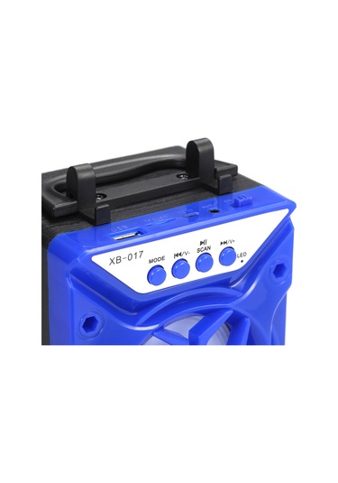 Suofeng Xb-017 Taşınabilir Bluetooth Hoparlör - Tws Kart Desteği İle Subwoofer Kalitesi, Mavi
