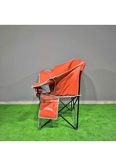 Argeus Nevgrande Comfort Katlanabilir Kamp Sandalyesi Turuncu