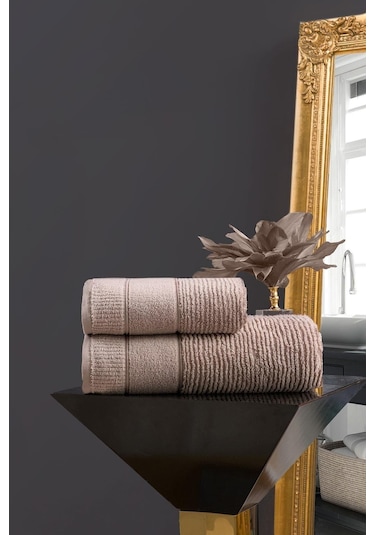 Varol Venedik Micro Cotton Banyo Havlusu 90x150cm Bej-90x150cm Bej