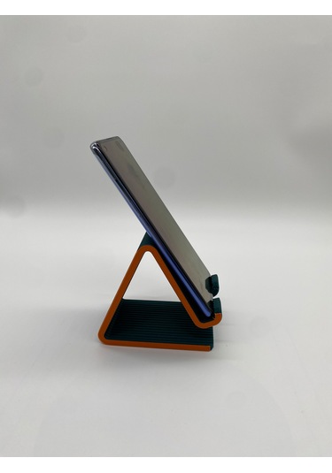 Üçgen Formlu Telefon Standı, 3d Baskı, Yeşil
