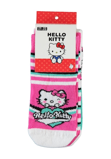 Hello Kıtty Kız Çocuk 3'lü Çorap 3-11 Yaş Kırmızı Kımızı 09a83414524w1