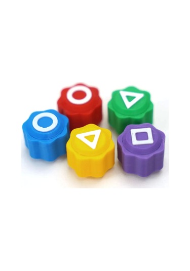 Özel Üretim Kumlu Renkli Beş Taş Gonggi Kalamar Squid Game 5 Taş Oyunu - 2 Set