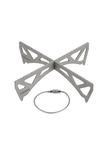 Bloomnest Titanyum/tencere Taşınabilir Reaktör Rafı Paslanmaz Ocak Mini Mekan Lixada İçin Gümüş Dış Çelik Çapraz Buhar Braketi Ayak Pv Gümüş