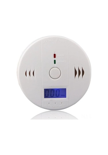 Hangfox Karbon Monoksit Dedektörü Elektrokimyasal Sensörlü 85 Db Sesli Ve Kırmızı Led Işık Alarmı 5 Yıllık Süreçli Koruma