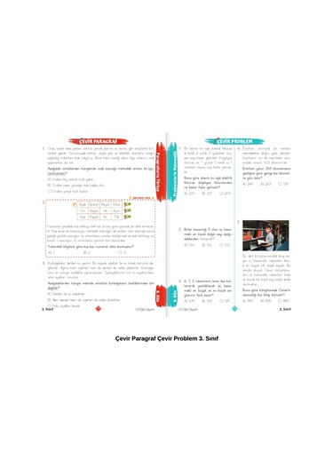 3. Sınıf Yeni Nesil Paragraf Ve Problem Kitabı