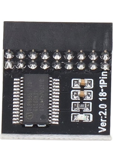 Pazly Asrock Anakart Uyumlu 18pin Lpc Tpm2.0 Güvenlik Modülü - Windows 11 Testli, Güvenli Şifreleme Siyah