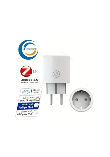 Xuweiwei Simatoper Zigbee 3 0 Akilli Fis Beyaz 16a Paket Alexa Home Assistant Smartthings Uyumlu