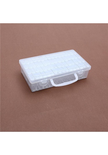 Elmas Boyama Saklama Kapları, Taşınabilir Boncuk Saklama Elmas Boyama Araçları İçin 64 Konteyner Without Tools