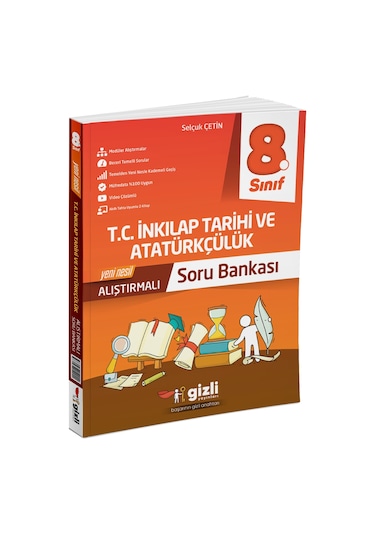 Gizli Yayınları 2025 8. Sınıf İnkılap Tarihi Alıştırmalı Soru Bankası