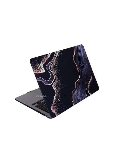 Macbook Pro Kılıf 13 İnç M1-m2, Marble15nl Type-c'li Model A2338 A2289 A2251 A1706-08 A1989 A2159 İle Uyumlu Siyah