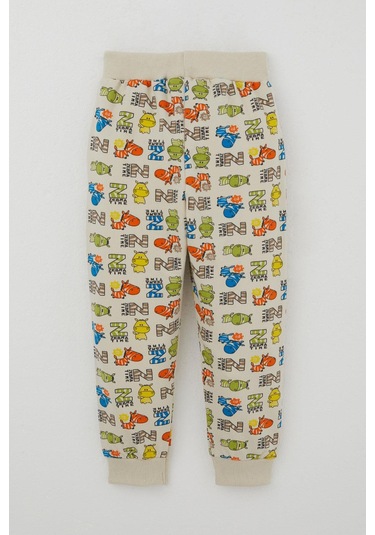 Breeze Erkek Çocuk Eşofman Takımı Zebra Mecarası 1.5-5 Yaş, Krem Krem