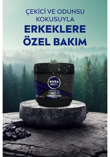 NIVEA Deep Impact Erkek El Ve Vücut Bakım Kremi 400 ML