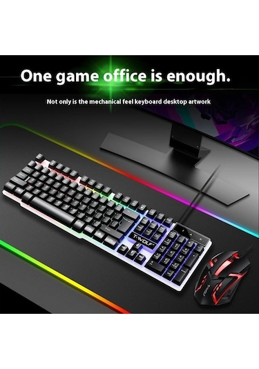 Techbloom Ergonomic Kablolu Klavye Ve Fare Seti White Mekanik Dokunus Temiz Ses Pc Notebook Windows Mac Uyumlu Diğer