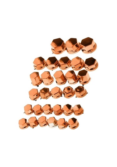 Ganzhoushop Yamaha Vida Turuncu Suntek Somun Parça Motosiklet Kapatma Dekorasyon Civata Başlığı 30 Ql Turuncu