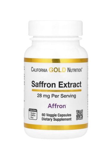 California Gold Nutrition Saffron Safran Extract With Affron , 2