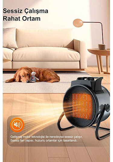Elektrikli Isıtıcı Fan 3000w Hızlı Isınma 3 Kademeli Ayar S