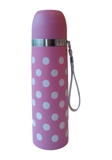 Sema Baby Puantiyeli Bebek Termosu 500 ML - Pembe