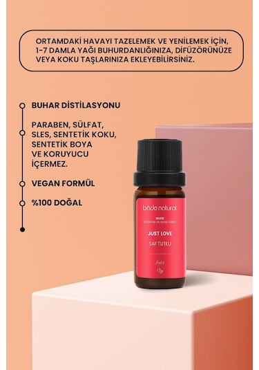 Bade Natural Saf Tutku Aromaterapi Karışımı 10 ML